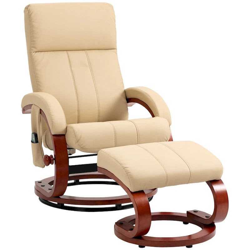 Fauteuil inclinable pivotant moderne à dossier haut 26 avec télécommande