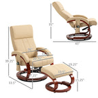 Fauteuil inclinable pivotant moderne à dossier haut 26 avec télécommande