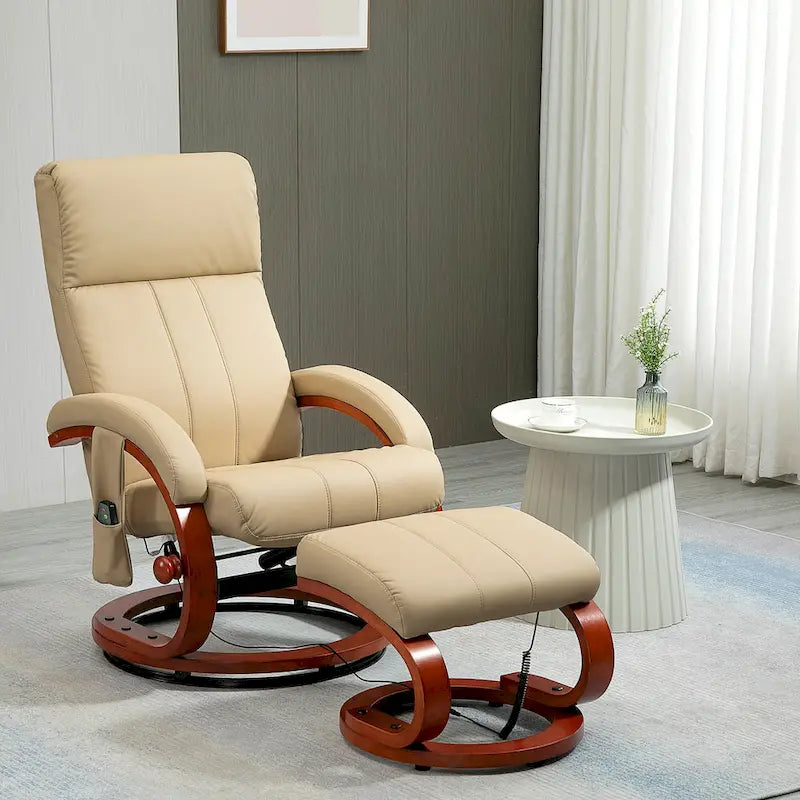 Fauteuil inclinable pivotant moderne à dossier haut 26 avec télécommande
