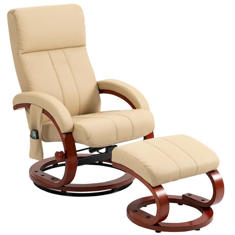 Fauteuil inclinable pivotant moderne à dossier haut 26 avec télécommande