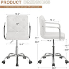 Chaises de bureau à domicile pivotantes à 360° et réglables en hauteur