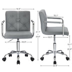 Chaises de bureau à domicile pivotantes à 360° et réglables en hauteur