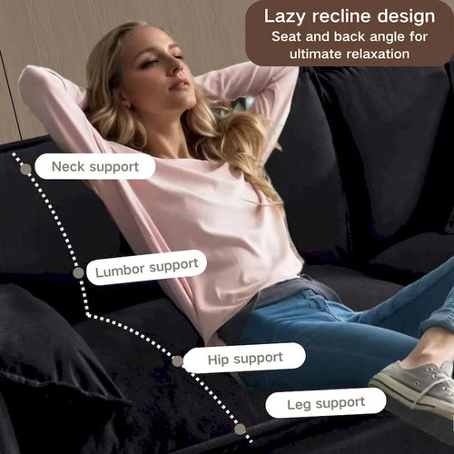 Lot de 2 fauteuils d'appoint en chenille avec accoudoirs surdimensionnés et sièges profonds de 76 cm (capacité de 360 kg)