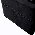 Lot de 2 fauteuils d'appoint en chenille avec accoudoirs surdimensionnés et sièges profonds de 76 cm (capacité de 360 kg)