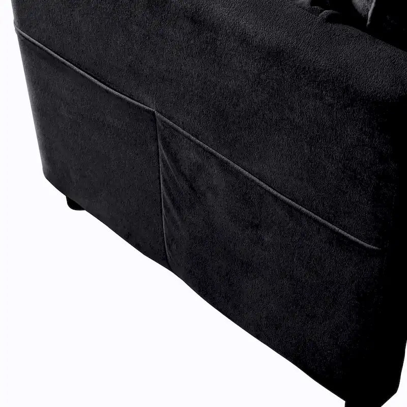 Lot de 2 fauteuils d'appoint en chenille avec accoudoirs surdimensionnés et sièges profonds de 76 cm (capacité de 360 kg)