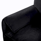 Lot de 2 fauteuils d'appoint en chenille avec accoudoirs surdimensionnés et sièges profonds de 76 cm (capacité de 360 kg)