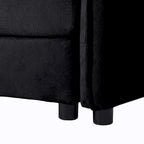 Lot de 2 fauteuils d'appoint en chenille avec accoudoirs surdimensionnés et sièges profonds de 76 cm (capacité de 360 kg)