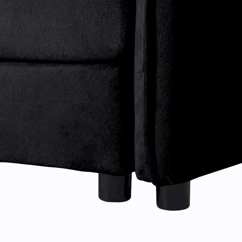 Lot de 2 fauteuils d'appoint en chenille avec accoudoirs surdimensionnés et sièges profonds de 76 cm (capacité de 360 kg)