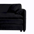 Lot de 2 fauteuils d'appoint en chenille avec accoudoirs surdimensionnés et sièges profonds de 76 cm (capacité de 360 kg)