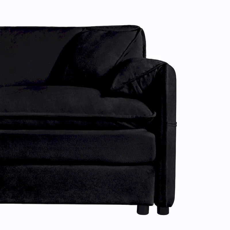 Lot de 2 fauteuils d'appoint en chenille avec accoudoirs surdimensionnés et sièges profonds de 76 cm (capacité de 360 kg)