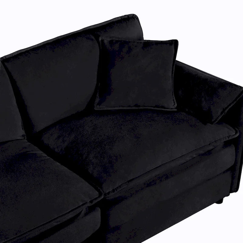 Lot de 2 fauteuils d'appoint en chenille avec accoudoirs surdimensionnés et sièges profonds de 76 cm (capacité de 360 kg)
