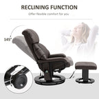 Fauteuil inclinable manuel avec fonction massage et repose-pieds