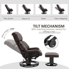 Fauteuil inclinable manuel avec fonction massage et repose-pieds