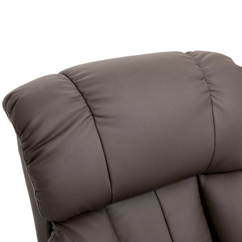 Fauteuil inclinable manuel avec fonction massage et repose-pieds