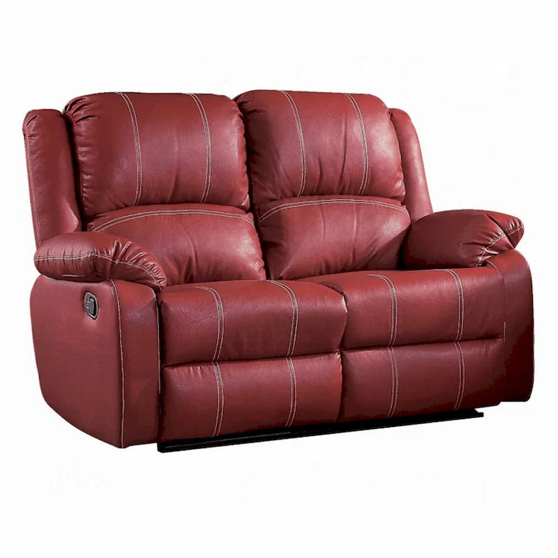 Causeuse inclinable - Cuir synthétique rouge