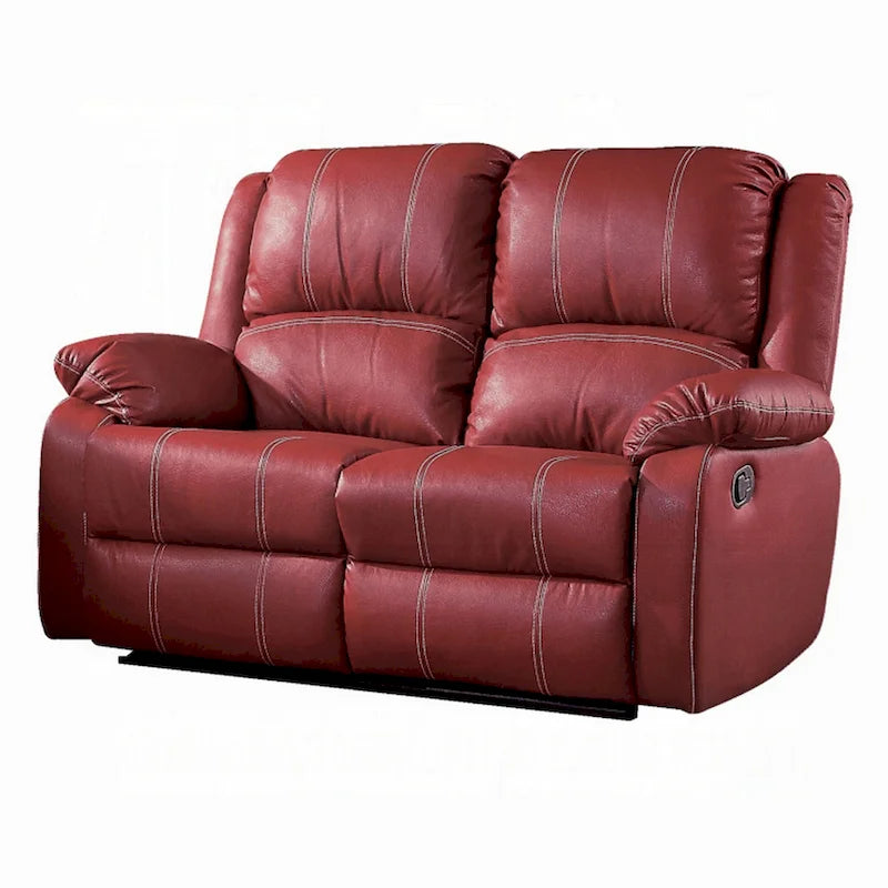 Causeuse inclinable - Cuir synthétique rouge