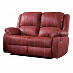 Causeuse inclinable - Cuir synthétique rouge