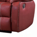 Causeuse inclinable - Cuir synthétique rouge