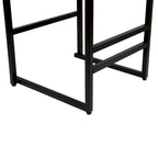 Tabourets de bar lot de 2, assise en corde de papier tressée à la main avec cadre en métal, hauteur de comptoir
