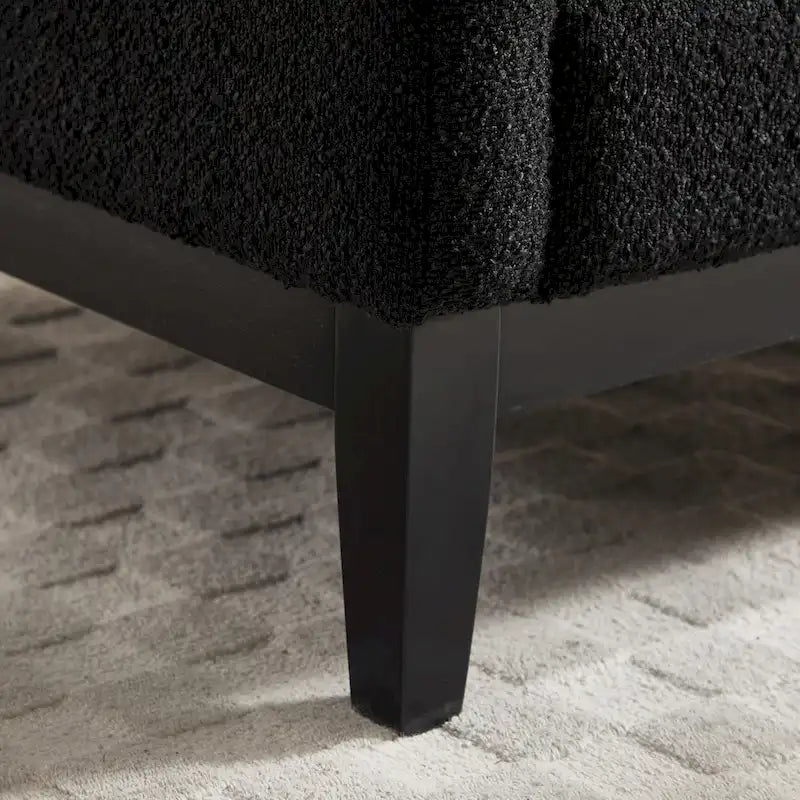 Fauteuil d'appoint moderne avec pieds en bois