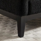Fauteuil d'appoint moderne avec pieds en bois