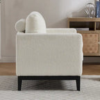 Fauteuil d'appoint moderne avec pieds en bois