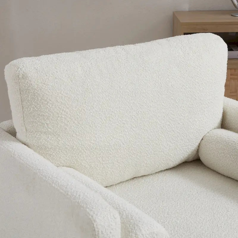 Fauteuil d'appoint moderne avec pieds en bois