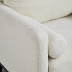 Fauteuil d'appoint moderne avec pieds en bois