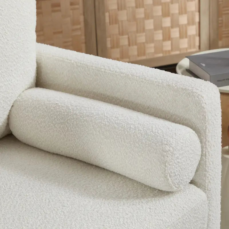 Fauteuil d'appoint moderne avec pieds en bois