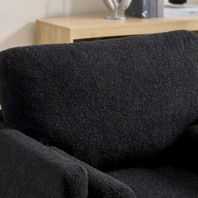 Fauteuil d'appoint moderne avec pieds en bois