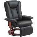 Fauteuil inclinable pivotant à dossier haut de 30,7 po avec repose-pieds