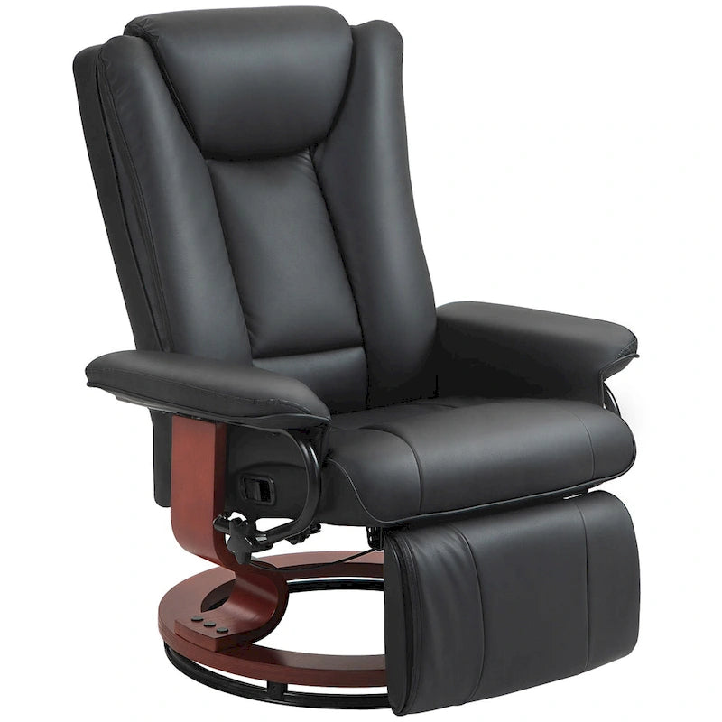 30.7  High Back Swivel Recliner Chair with Footrest
