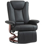 Fauteuil inclinable pivotant à dossier haut de 30,7 po avec repose-pieds