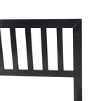 Plateforme de lit Queen en acacia style ferme moderne avec tête de lit à lattes
