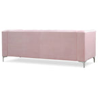 Canapé sectionnel moderne en velours capitonné avec méridienne, 83"L x 58"l x 31"H
