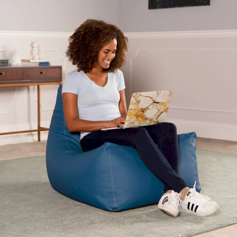 Grand fauteuil poire pour salle de classe avec revêtement en vinyle