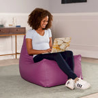 Grand fauteuil poire pour salle de classe avec revêtement en vinyle