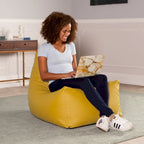 Grand fauteuil poire pour salle de classe avec revêtement en vinyle