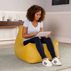 Grand fauteuil poire pour salle de classe avec revêtement en vinyle