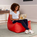 Grand fauteuil poire pour salle de classe avec revêtement en vinyle