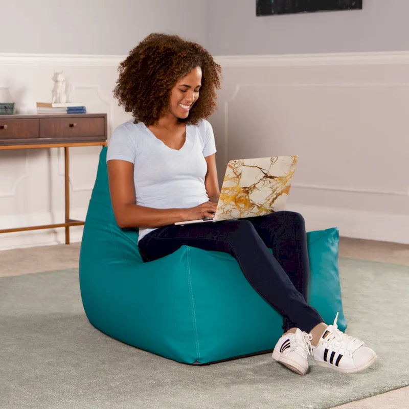 Grand fauteuil poire pour salle de classe avec revêtement en vinyle