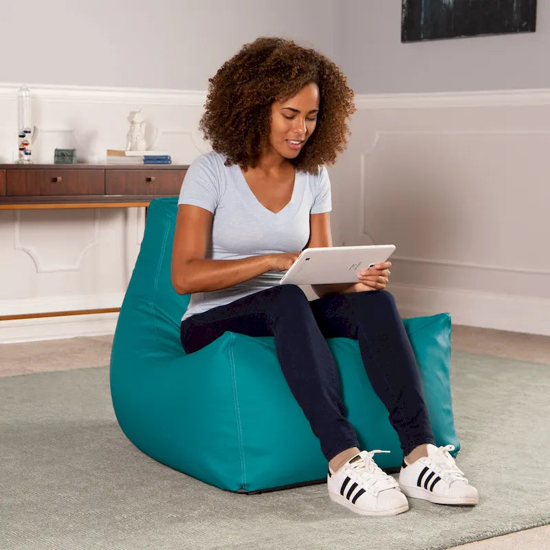 Grand fauteuil poire pour salle de classe avec revêtement en vinyle