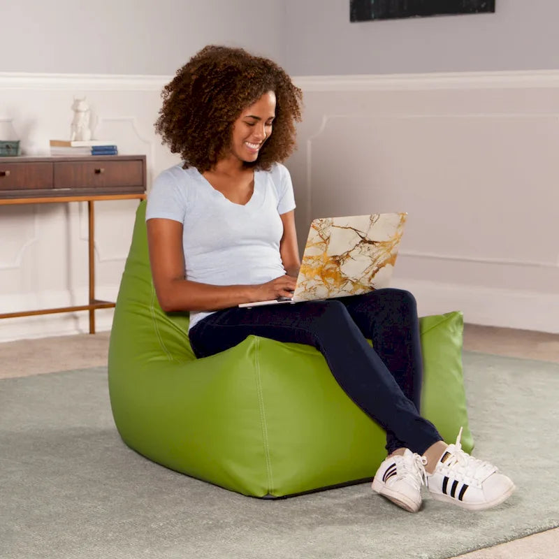 Grand fauteuil poire pour salle de classe avec revêtement en vinyle