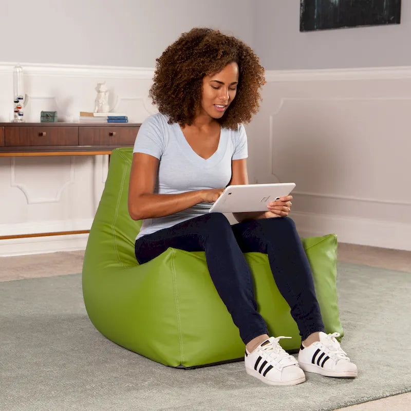 Grand fauteuil poire pour salle de classe avec revêtement en vinyle