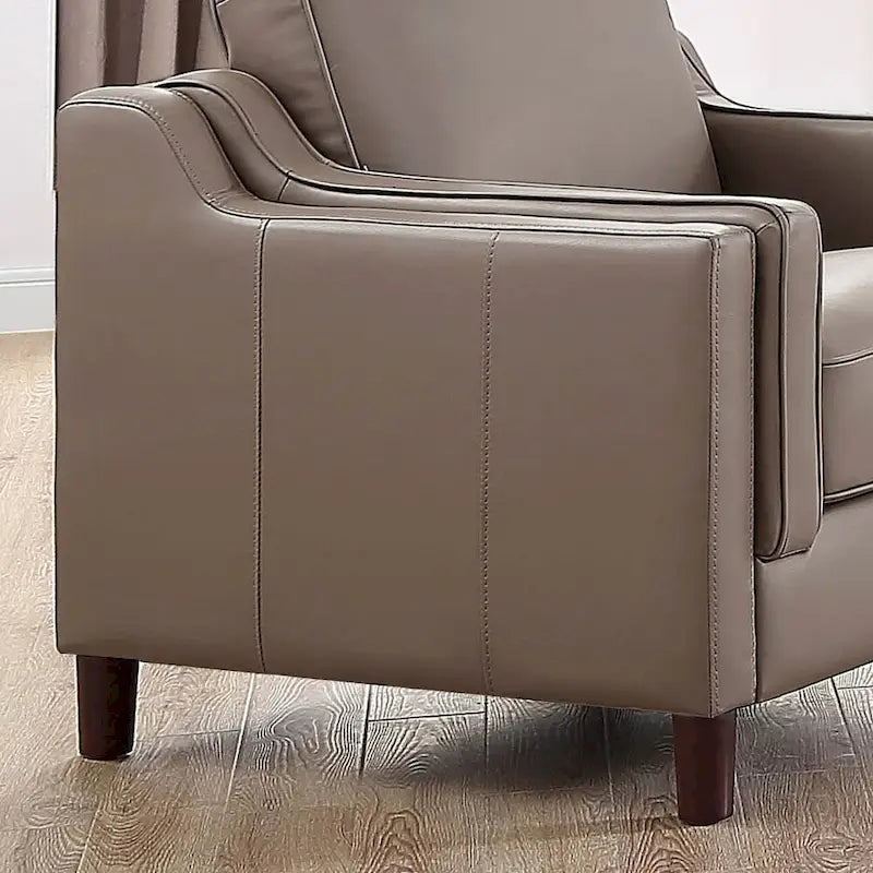 Canapé et fauteuil en cuir pleine fleur