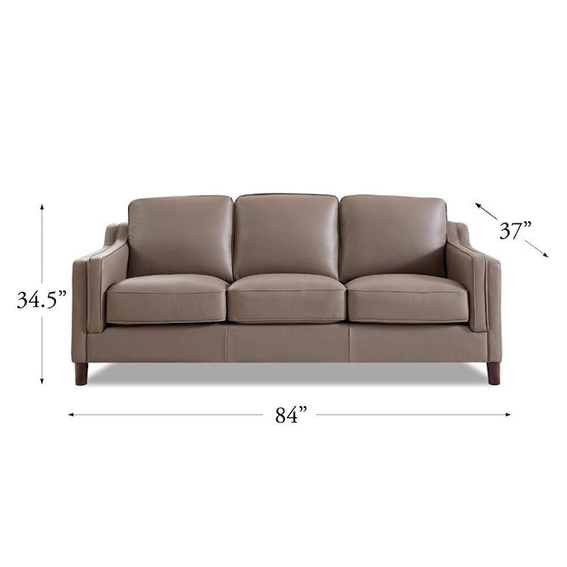 Canapé et fauteuil en cuir pleine fleur