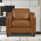 Canapé et fauteuil en cuir pleine fleur