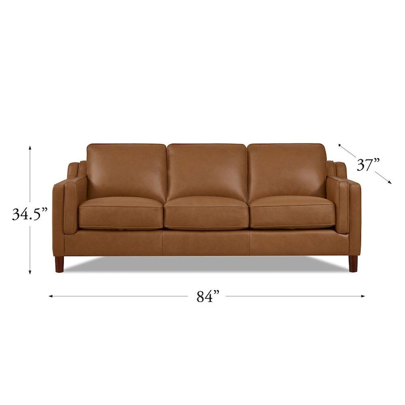 Canapé et fauteuil en cuir pleine fleur