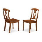Ensemble de salle à manger 5 pièces avec chaises Napoléon - Marron selle