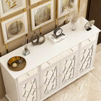 Buffet de rangement d'appoint avec miroir de 140 cm